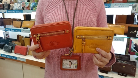 山形カバンのフジタ南店より、小さめバッグにぴったり♡｢Dakota｣ミニファスナー財布！！