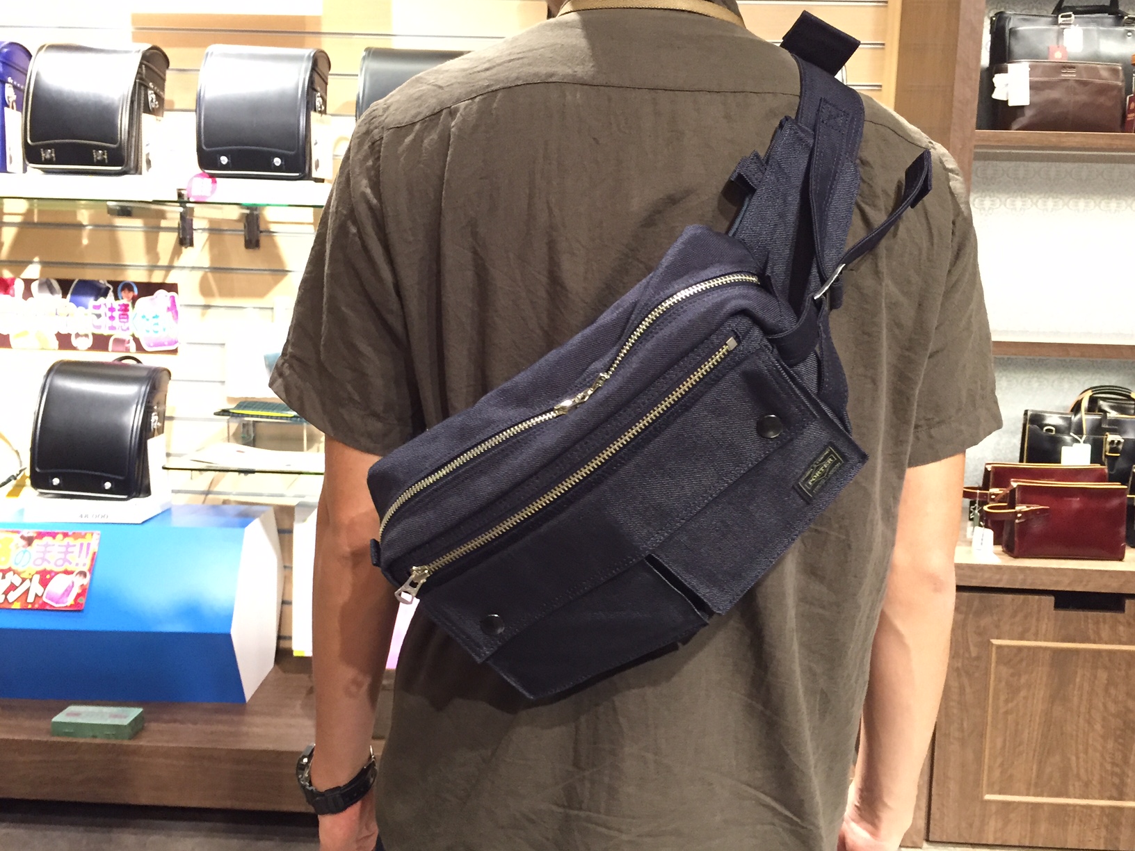 超美品 PORTER SMOKY スモーキー ウエストバッグ ブラック - バッグ