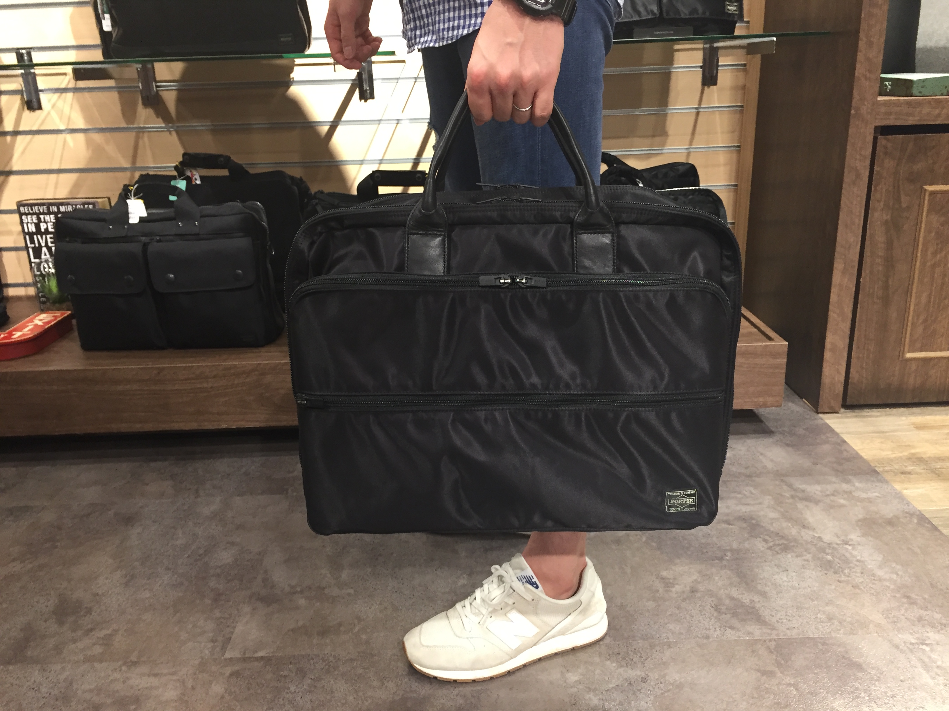 PORTER /TIME 2WAY OVERNIGHT BRIEFCASE(L) - ビジネスバッグ