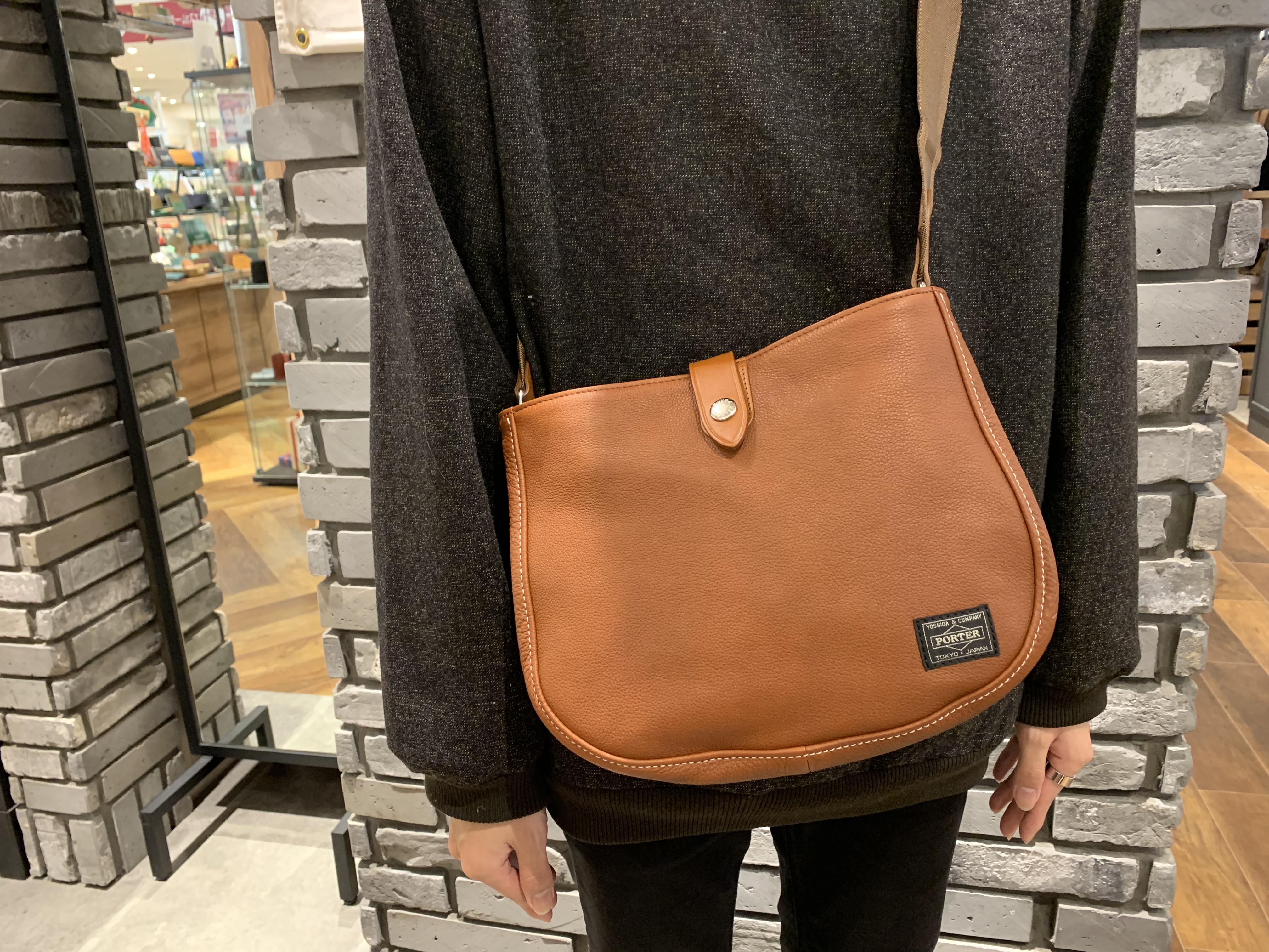 メーカー公式 美品 PORTER ポーター シスコ ショルダーバッグ 本革