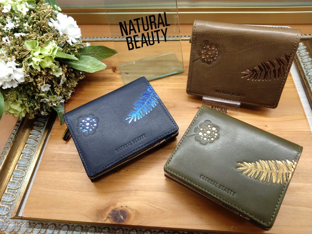 NATURAL BEAUTY BAG & WALLET】L字ファスナー折財布-